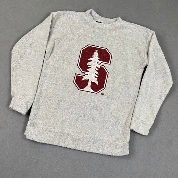 Vintage Woolly Threads Sweatshirt Womens Small Gray Stanford University College‎ - Picture 1 of 9